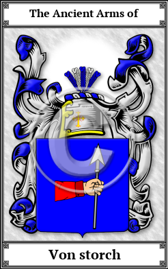 Von storch Family Crest Download (JPG) Book Plated - 600 DPI